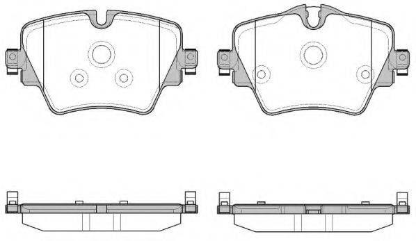 Комплект гальмівних колодок, дискове гальмо