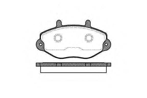 Комплект гальмівних колодок, дискове гальмо