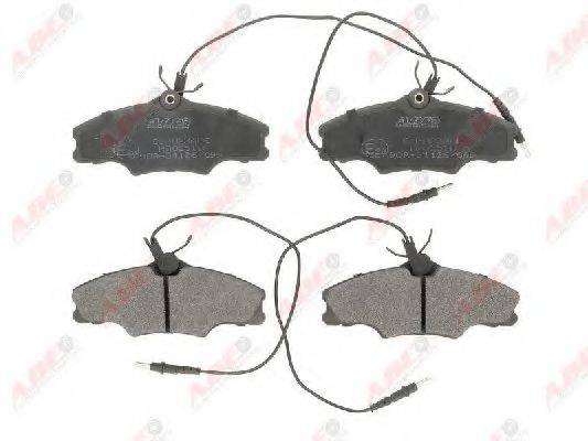 Комплект гальмівних колодок, дискове гальмо