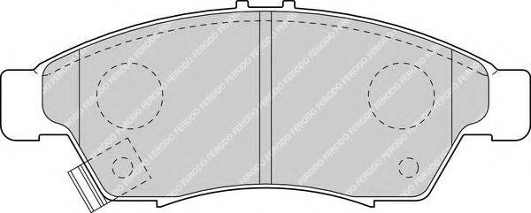 Комплект гальмівних колодок, дискове гальмо