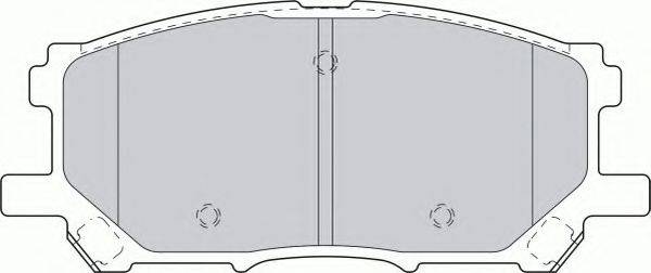 Комплект гальмівних колодок, дискове гальмо