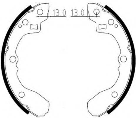Комплект гальмівних колодок